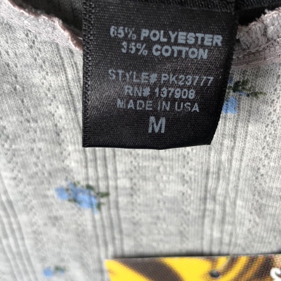 Polly & Esther Gray Cropped Sleeveless Shirt Tank Top Size M - Picture 4 of 6